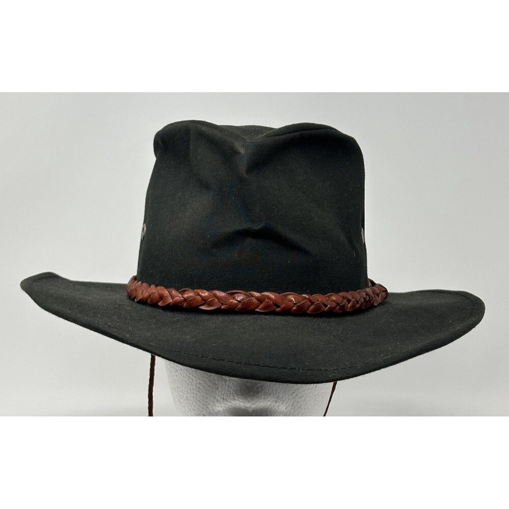 Outback Trading Company Grizzly 1486 Oilskin Hat Size S Waterproof Black USA